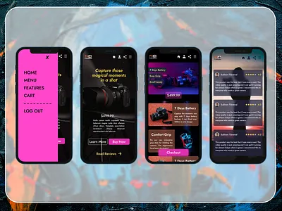 First Shot Camera UI design android branding design interface ios mobile ui uidesign ux
