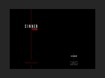 Sinner Vision brochure graphic design hotel indesign luxe press kit restaurant