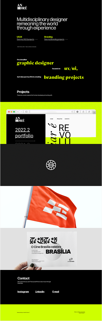 Personal brand | Homepage 1/3 branding logo personal brand ui userinterface ux