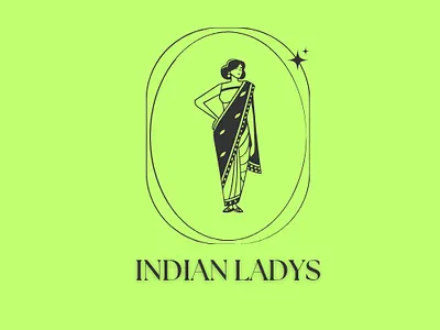 Indian Ladys - Modern Look branding graphic design logo