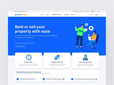 GoodHouse - Property Owner Page house property property ui design property website real estate real estate ui design real estate ui kit ui ui design ui kit