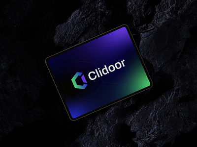 Clidoor - Smart Locks & Security Systems Logo Design automation biometric brand identity branding cyber security digital digital access control door futuristic home security iot security lock logo logo design logo identity logotype modern logo security smart system