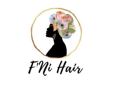 F’Ni Hair brand identity branding design graphic design illustration logo logo design