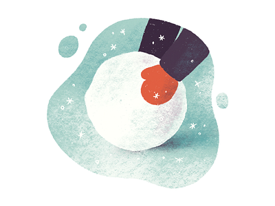 Making Snowball book illustration digital art digital illustration illustration procreate procreate art snow snowball snowflakes spot illustration winter