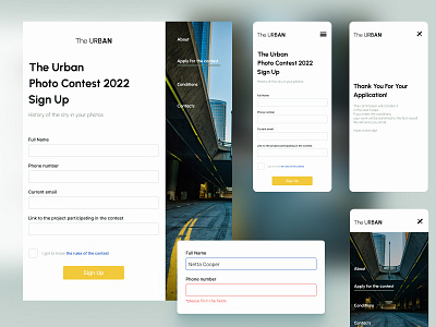 Sign Up 2 design figma sign up ui urban