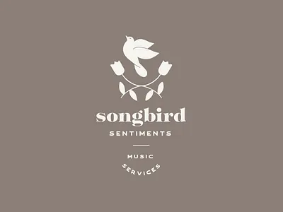 Songbird Sentiments Brand Guidelines branding hospice music services songbird therapy typography wedding
