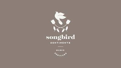Songbird Sentiments Brand Guidelines branding hospice music services songbird therapy typography wedding