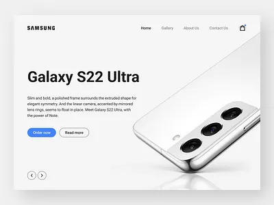 Samsung Galaxy S22 Ultra app clean concept design design ecommerce figma interface logo modern phone product samsung simple store ui ui design ux web web design white