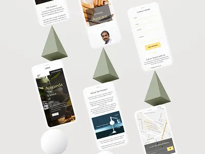 Ayucare - Ayurvedic Clinic Web app Design 3d app ayurveda ayurveda clinic ayurvedic clinic ayurvedic website branding design kerala ayurveda mobile ui ui uidesign web app web app design
