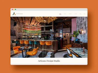 Artizans: Interior Design Studio Website bold branding color design graphic design graphicdesign interior design interior design studio interior design website kenya logo product design studio ui uxui website