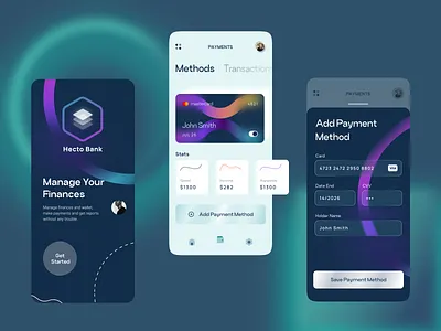 Mobile banking app banking design finance interface minimalistic mobile mobile app modern ugem ui ux wallet