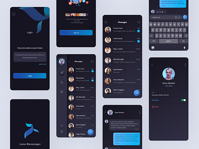 Lona Messenger design ui uidesign ux