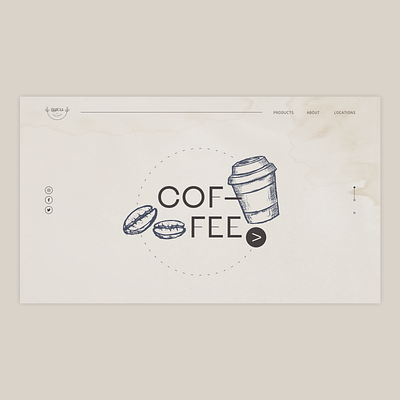 Coffee Shop Landing Page animation art branding coffee culinary design food graphic design illustration landingpage logo menu minimal motion graphics ui user interface design website