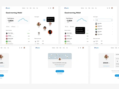 PayPal. 💳 animation app branding clean design flat graphic design illustration ios mobile application logo minimal mobile app ui ui design user experience user interface user interface design ux ux design ux ui