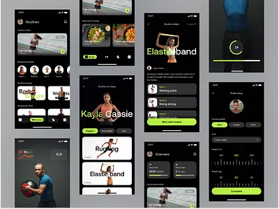 Fitlux app concept design product design ui ux