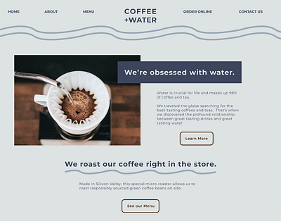 coffee+water ui ux