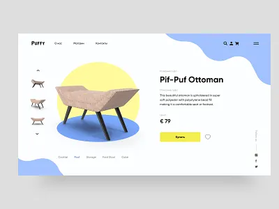 Card Product / Furniture E-commerce concept design designer figma furniture landingpage minimal product promo ui ux webdesigner