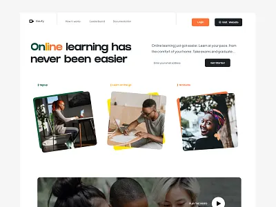 Edufy design education landingpage learning school