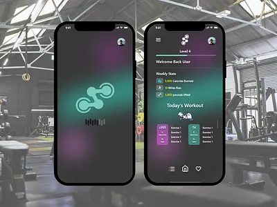 #DailyUI #041 Workout Tracker adobexd app branding design graphic design illustration logo mobileapp typography ui ux vector