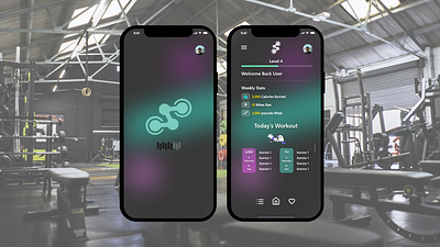 #DailyUI #041 Workout Tracker adobexd app branding design graphic design illustration logo mobileapp typography ui ux vector