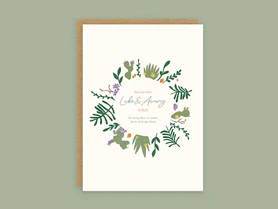 floral wedding invite earthy invite floral invite invitation wedding invite