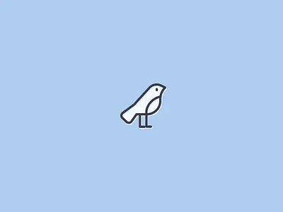 Bird Icon bird bird icon bird illustration blue bird icon line icon nature icon