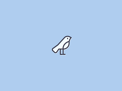 Bird Icon bird bird icon bird illustration blue bird icon line icon nature icon