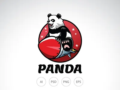 Panda to The Moon Logo graphic