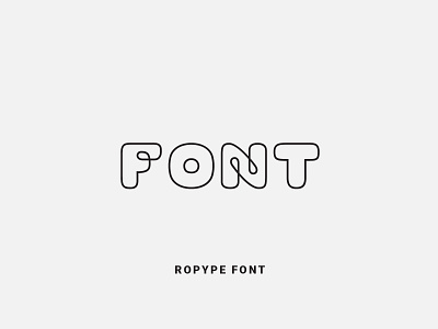 Ropype Font design font font design fonts fontself illustration lettering logo ochakov ovtype type typeface typography