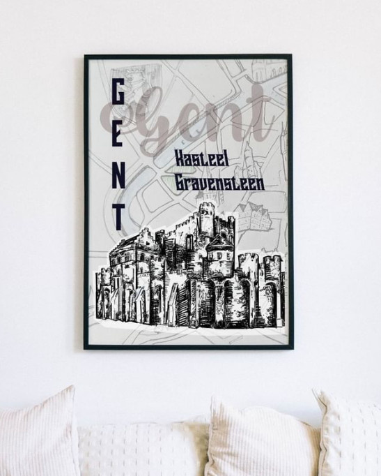 gent poster, castle poster