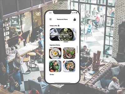 #DailyUI #043 Food/Drink Menu adobexd app branding design graphic design illustration logo mobileapp typography ui ux vector