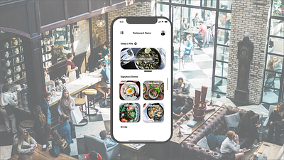 #DailyUI #043 Food/Drink Menu adobexd app branding design graphic design illustration logo mobileapp typography ui ux vector