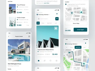 Omah - Real Estate Mobile UI Kit + App (2 in 1) app booking clean code kit design design kit minimalist mobile app modern popular kit premium kit product real estate real estate app real estate kit real estate mobile app ui ui kit ui product ux