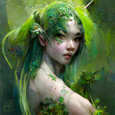 The Forest Spirit cover art creature creation fantasy illustration painter