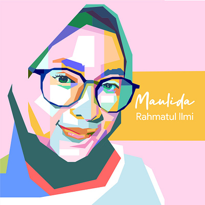 WPAP [Maulida Rahma] branding corporate design graphic design illustration logo logo design mockup ui vector wedha pop art portrait wpap