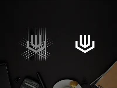 W V monogram logo 3d animation app branding design graphic design illustration lettering logo motion graphics typography ui ux vector w v monogram logo