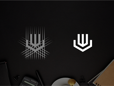 W V monogram logo 3d animation app branding design graphic design illustration lettering logo motion graphics typography ui ux vector w v monogram logo