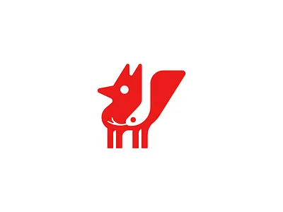 Fox & Snake animal autumn fall forest fox icon illustration logo nature negative shape simple snake space symbol
