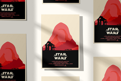 Star Wars: The Last Jedi minimal poster animation art branding design graphic design graphics icon illustration logo minimal movies star wars style ui vector