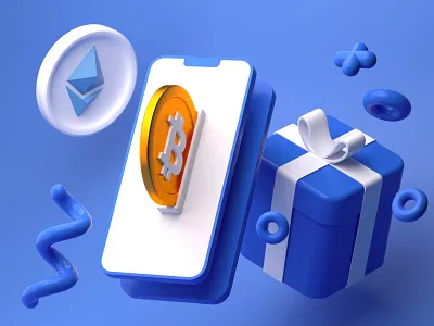 Crypto App 3D Illustration 3d app btc cinema4d design illustraion modern nft render ui