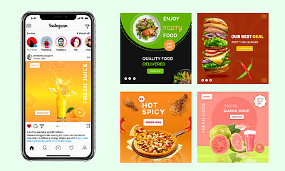 Food Social Media Post branding design food post graphic design instagram post post design restaurant post social media post ui