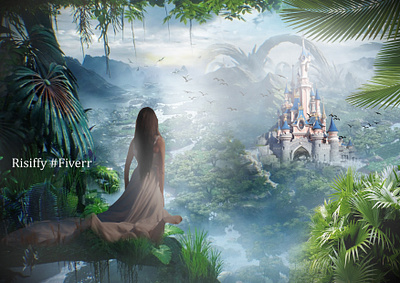 Digital matte painting animation digital concept art digital matte painting fiverr freelancer graphic design landscape illustration landscape painting vector art