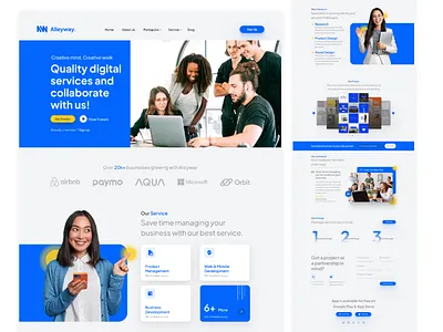 Digital Agency Concept digitalagency ui uidesigner uikit uiux userexperience userinterface userinterfacedesign ux uxresearch website websitedesign
