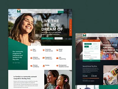 La Familia - Nonprofit Web Development design nonprofit web design web design agency web development
