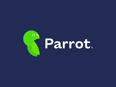 Parrot logo redesign brand branding design graphic design green illustration logo logo design minimal modern parrot ui yellows