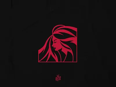 Pretty Woman Hair Logo beauty character girl graphic design hair lady logo logotype modern pretty woman