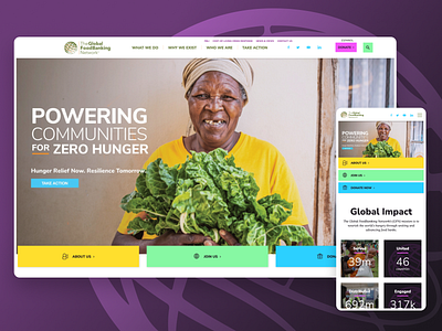 Global FoodBanking Network non profit user experience user stories wireframes