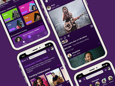 Music Collaboration app app branding design designthinking dribbledesign figmadesign graphic design ui uiux