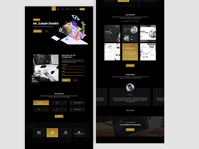 Portfolio Design branding developer graphic design homepage design landing page portfolio design product design ui design ux designer