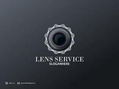 lens service logo design branding coreldraw design illustration ilustration ilustrator logo sketch ui vector